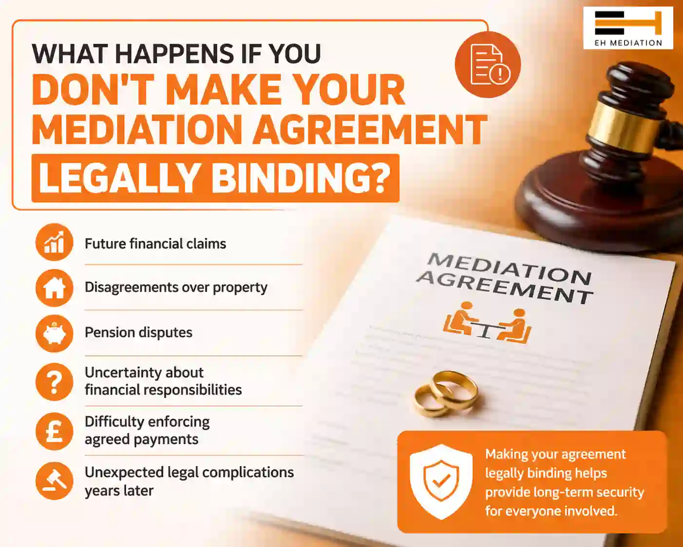 What Happens If You Don't Make Your Mediation Agreement Legally Binding Cleethorpes?